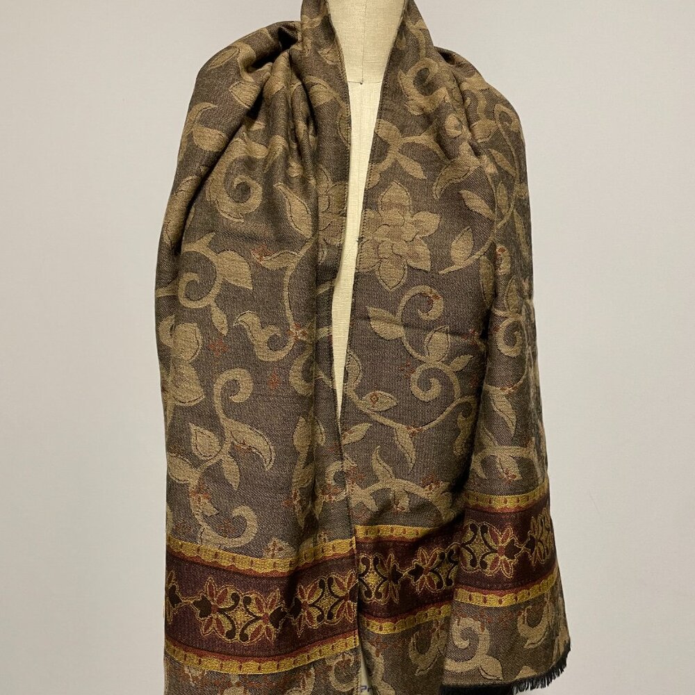 Faconnable Made in France Wool and Silk Scarf
